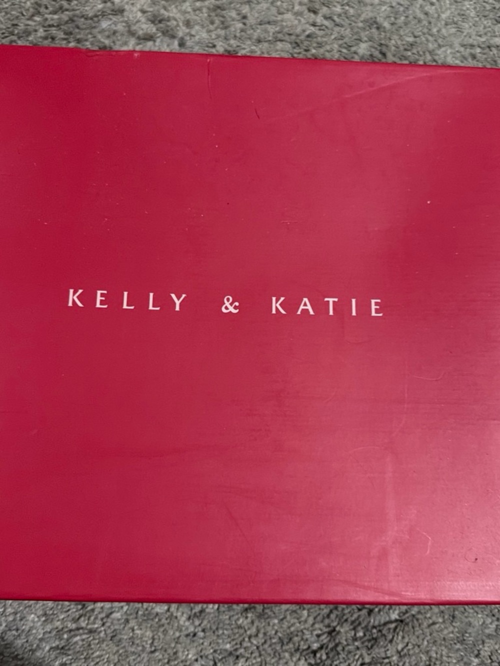 Kelly & Katie Red Logo Shoe Box